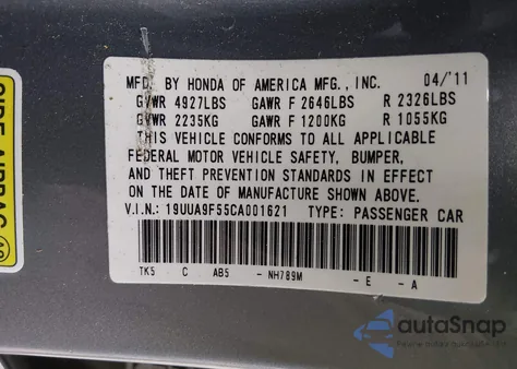 2012 Acura Tl 3.7 z USA, uszkodzony, nr VIN 19UUA9F55CA001621